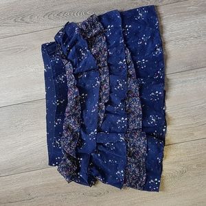 SM Floral Ruffle Mini Skirt